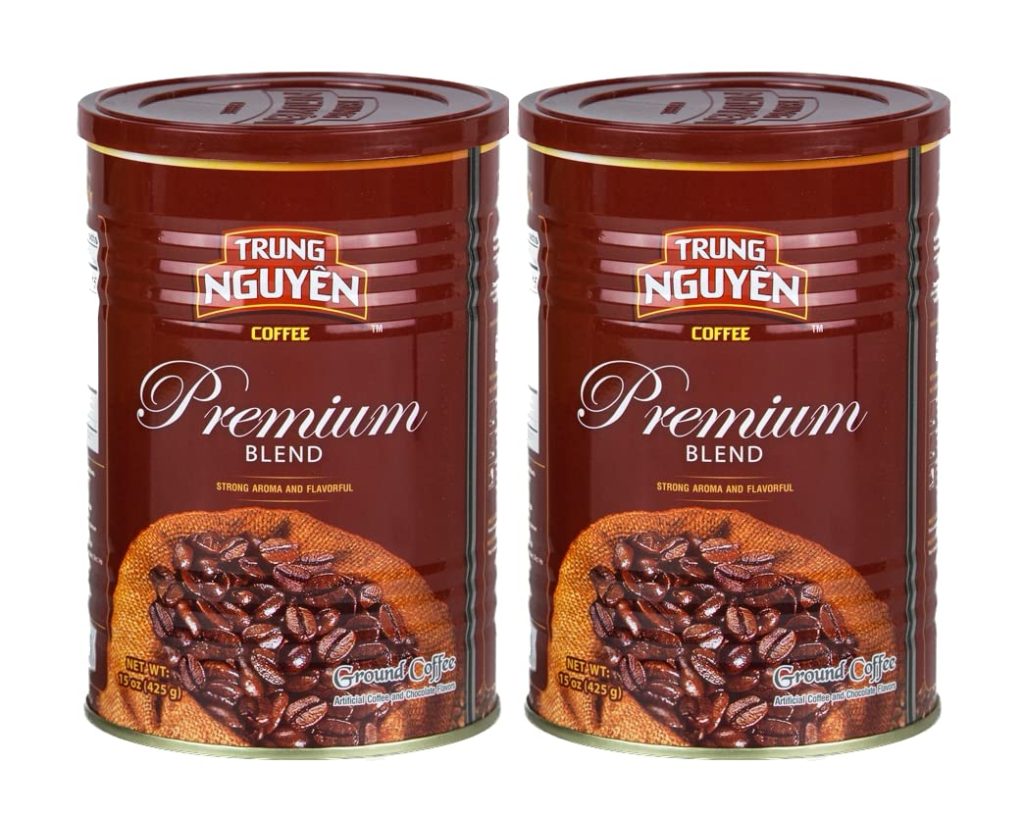 Trung Nguyen - Premium Blend Ground Coffee & Vietnamese Coffee Filter Bundle